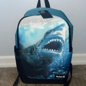 Boys Hurley shark backpack. NWT